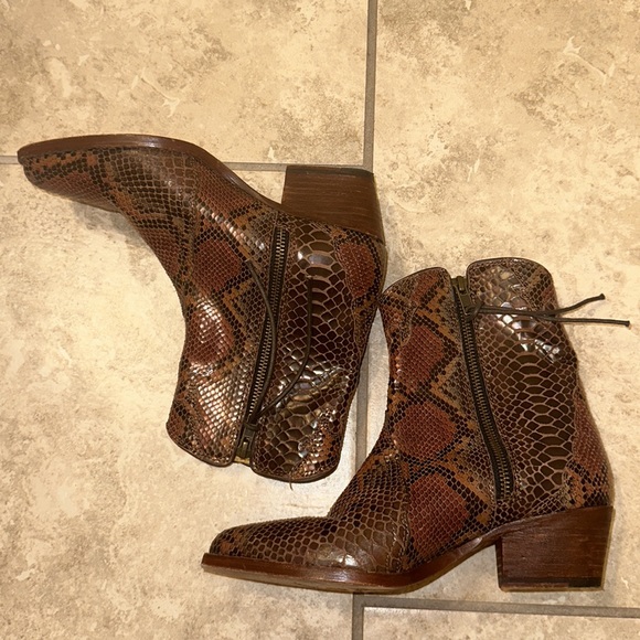 Free People snake cowboy booties - Picture 3 of 7